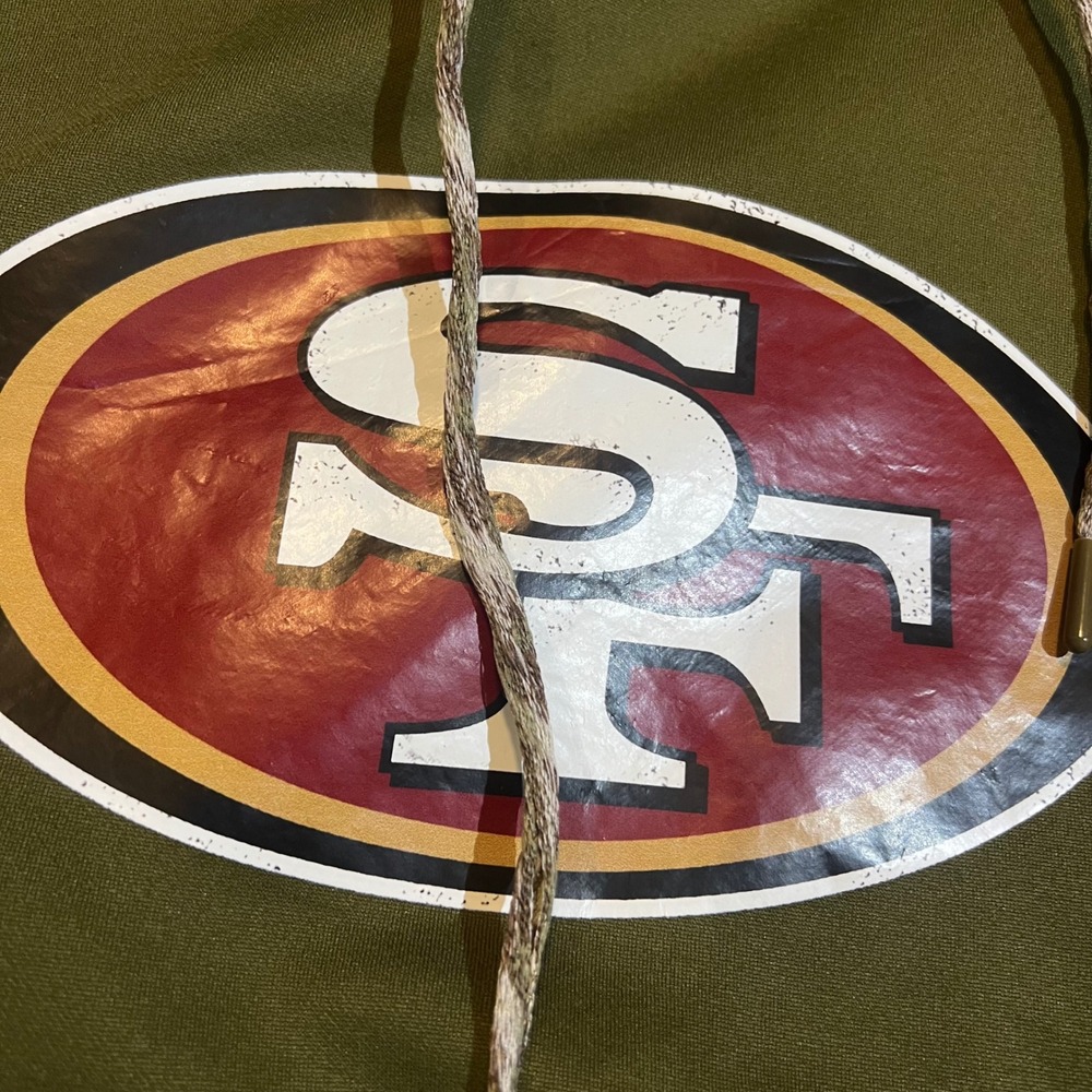 Nike NFL San Francisco 49ers Salute to Service Therma-FIT Hoodie Mens XL Olive - Picture 5 of 9